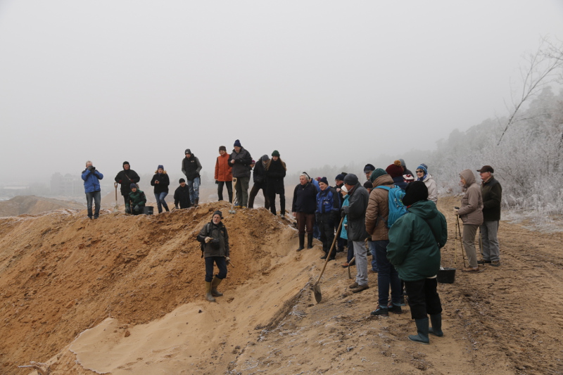 Erluterungen in der Sandgrube